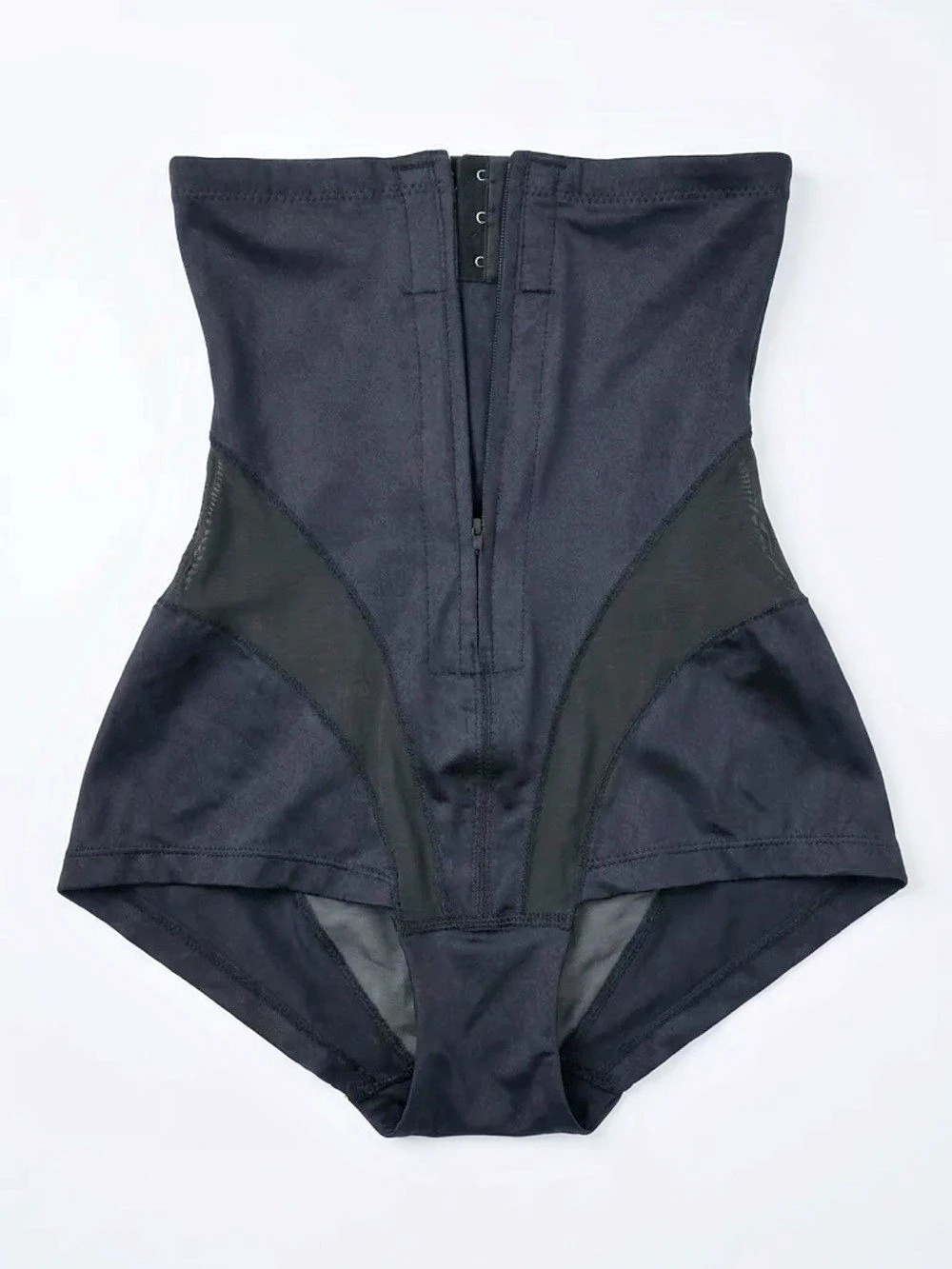 Structured Shapewear Bodysuit in Black & Beige 2 Items